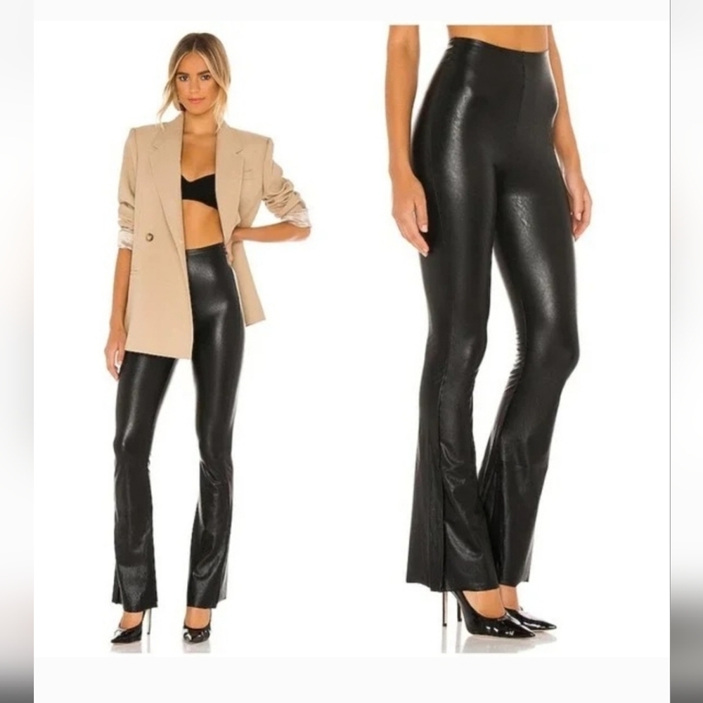 Commando Faux Leather Black Skinny Pants Size Large